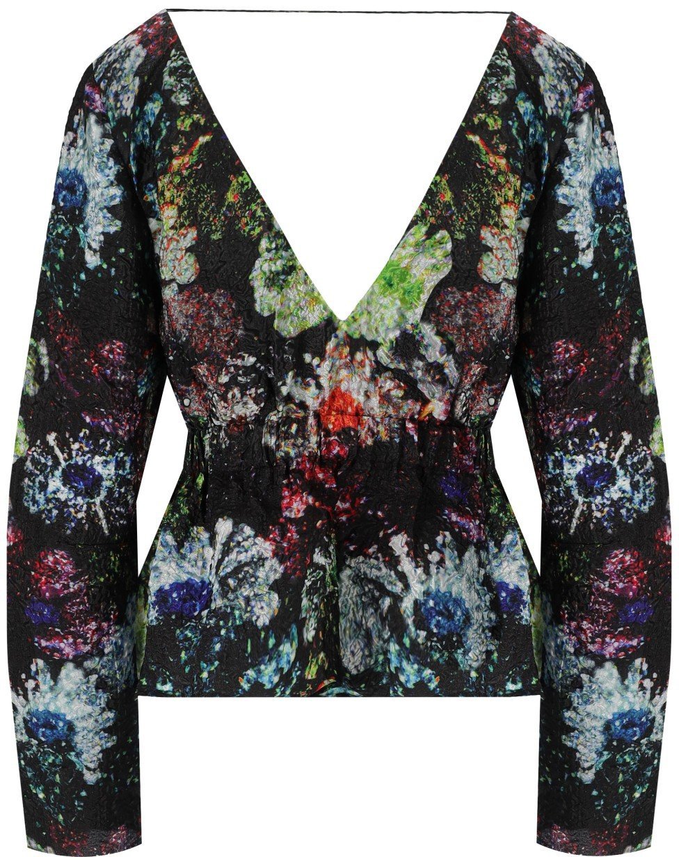 Stine Goya TOP NATHALIE MULTICOLOR STINE GOYA Zwart