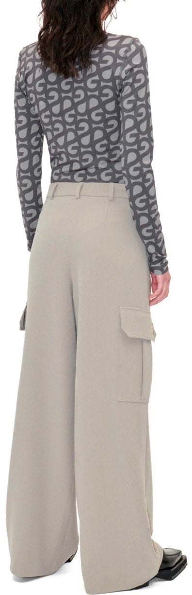 Stine Goya STINE GOYA OLANI WIDE LEG PANTS Beige