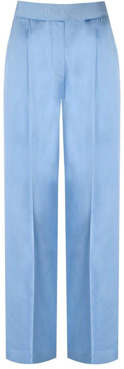 Stine Goya STINE GOYA CIARA WIDE LEG LIGHT BLUE PANTS Lichtblauw