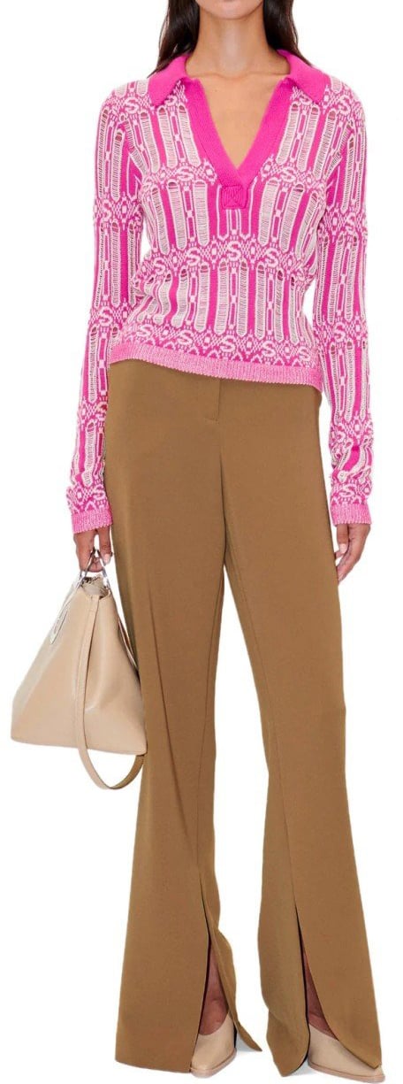 Stine Goya STINE GOYA LEAH COFFEE FLARE PANTS Bruin
