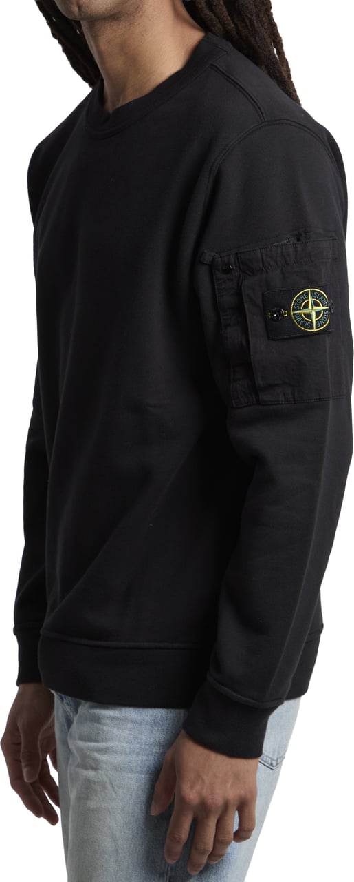 Stone Island Crewneck sweatshirt Zwart
