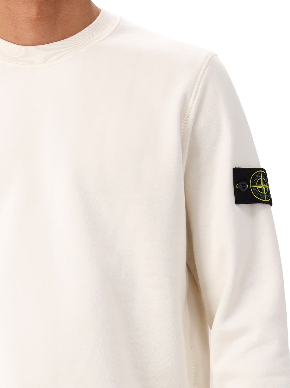 Stone Island Sweater Gebroken Wit Wit
