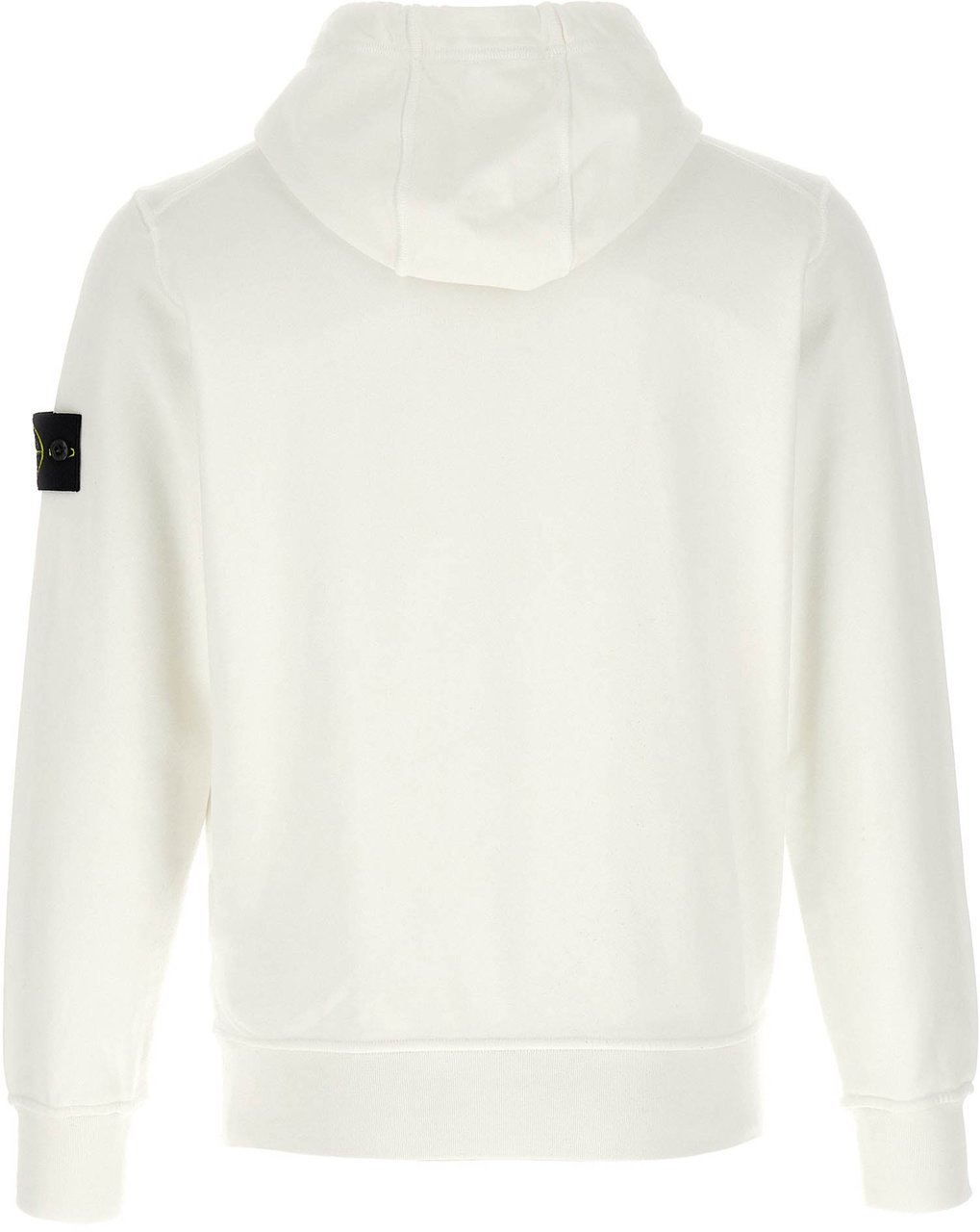 Stone Island White Cotton Sweatshirt Wit