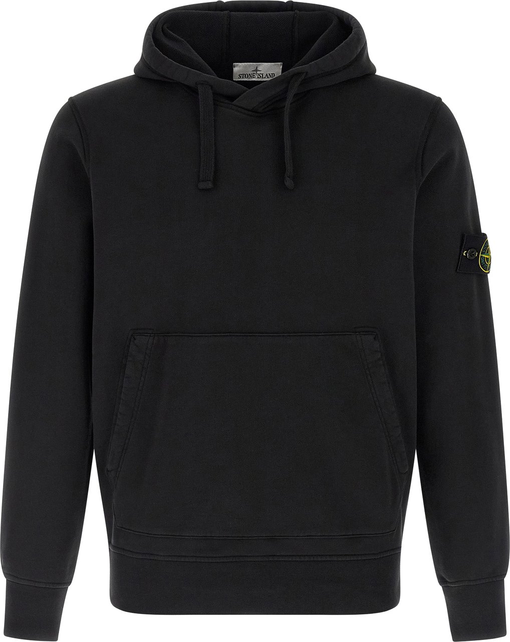 Stone Island Black Cotton Sweatshirt Zwart