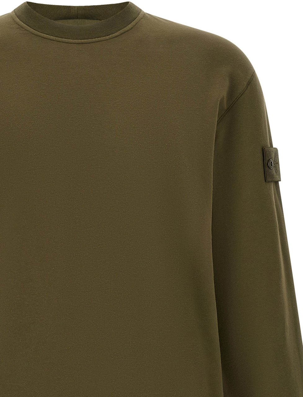 Stone Island Bicolor Cotton Sweatshirt Bruin