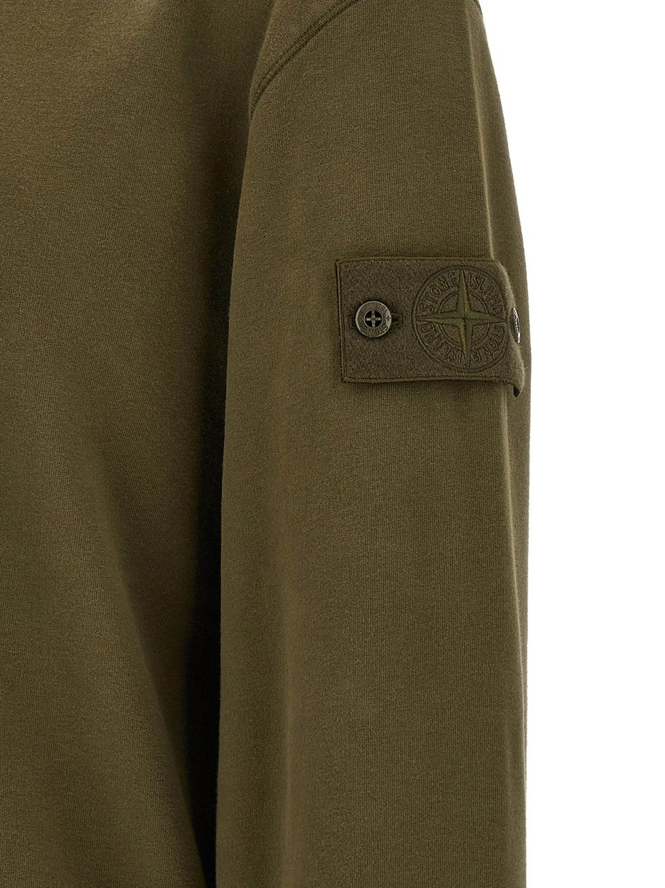 Stone Island Bicolor Cotton Sweatshirt Bruin