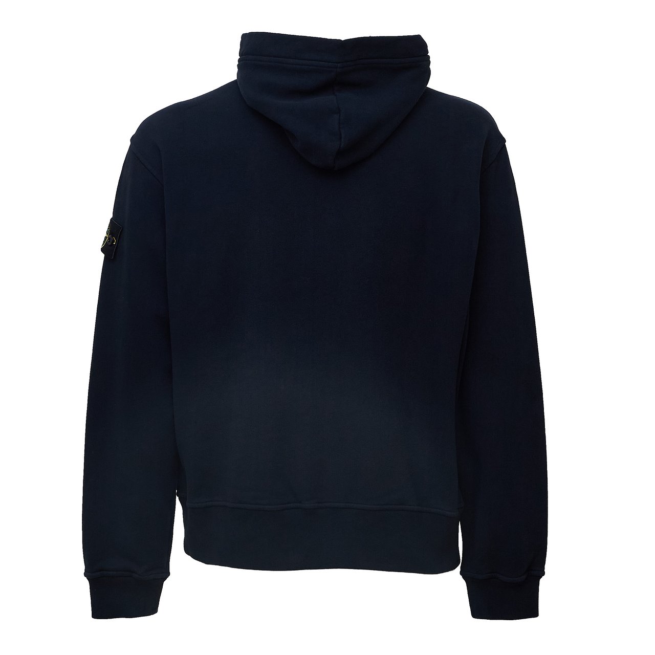 Stone Island Oversized Hooded Cotton Sweatshirt Blauw