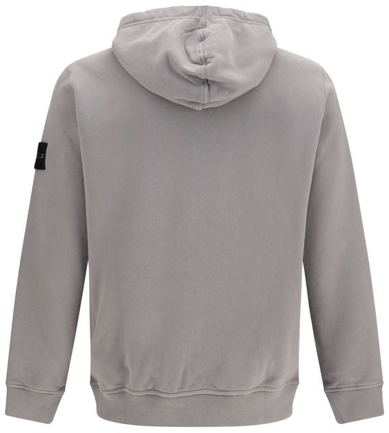 Stone Island Gray Cotton Sweatshirt Grijs