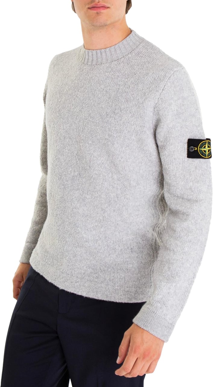 Stone Island Heren Crew Neck Knitted Grijs Grijs