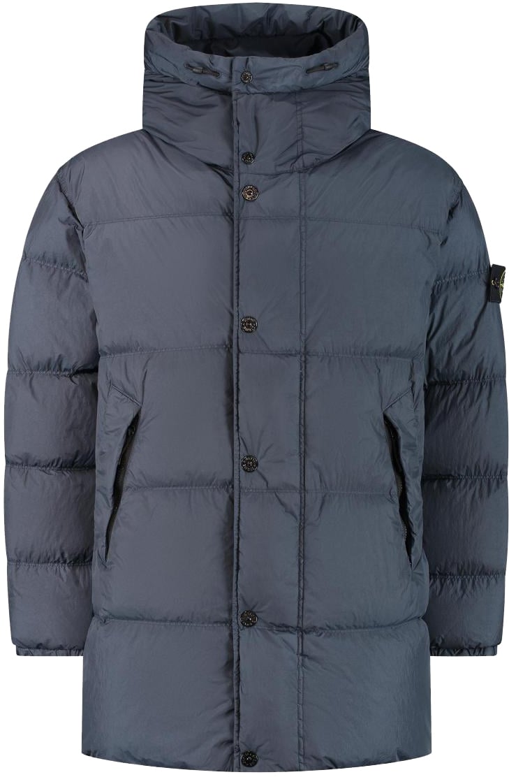 Stone Island Short Parka Blauw
