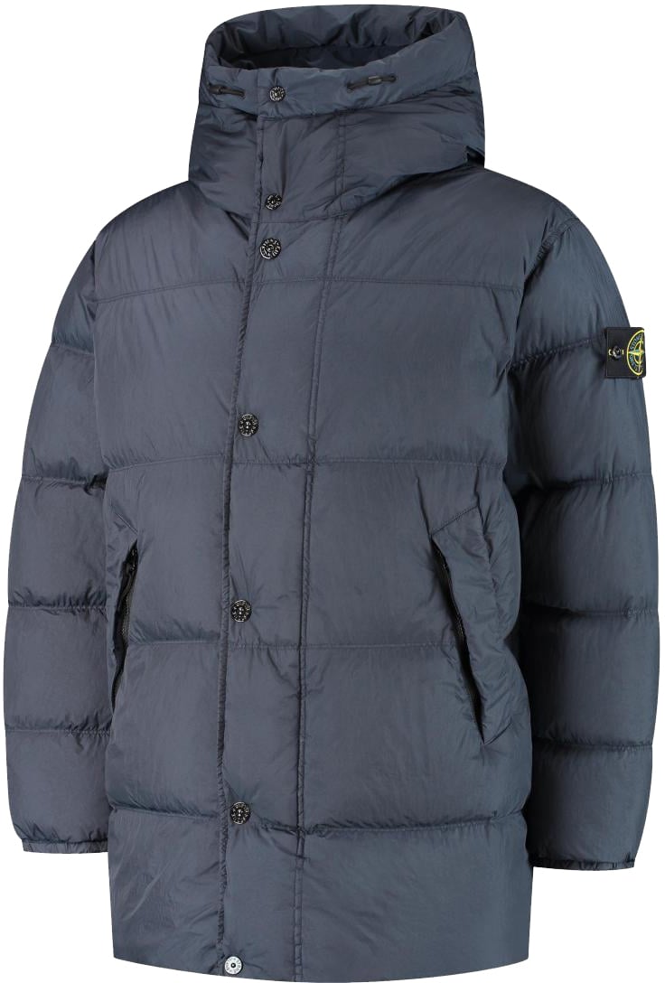 Stone Island Short Parka Blauw