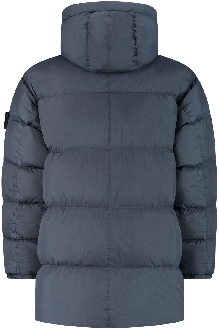 Stone Island Short Parka Blauw
