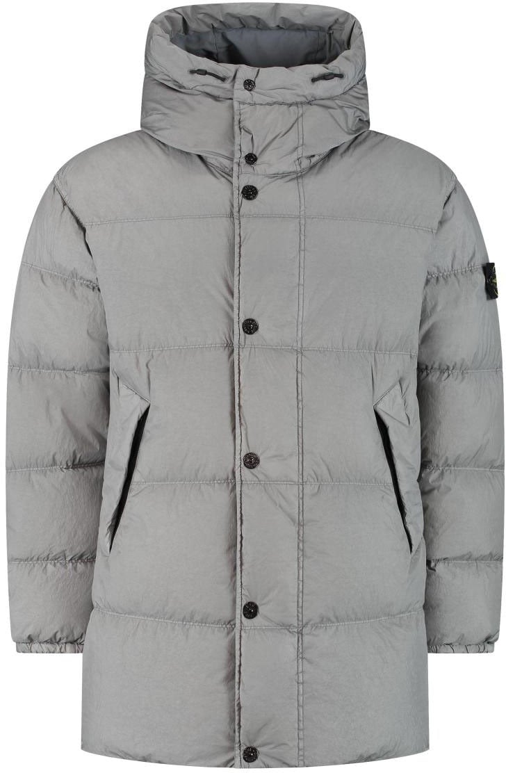 Stone Island Short Parka Grijs