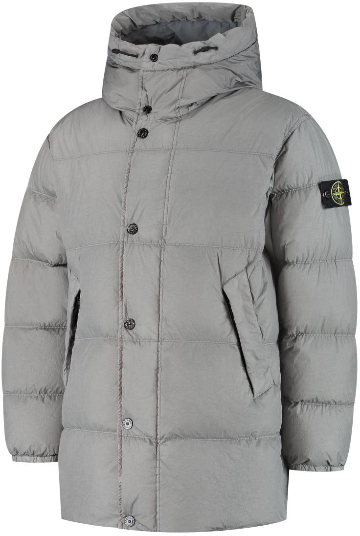 Stone Island Short Parka Grijs