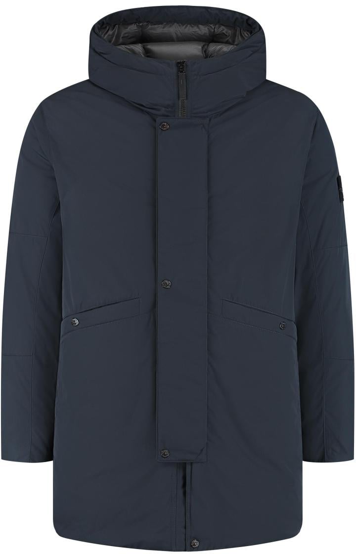 Stone Island Long Parka Blauw