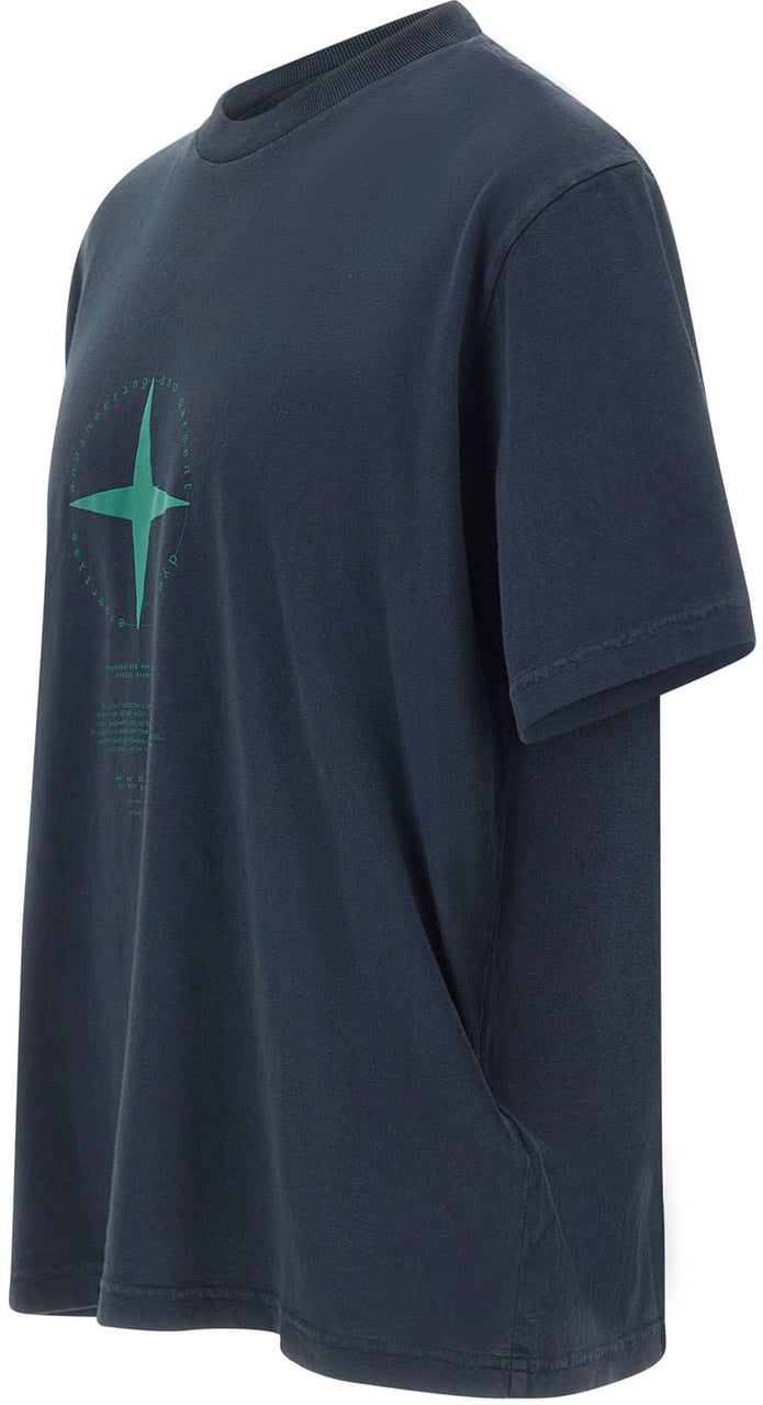 Stone Island T-Shirts And Polos Blue Blauw