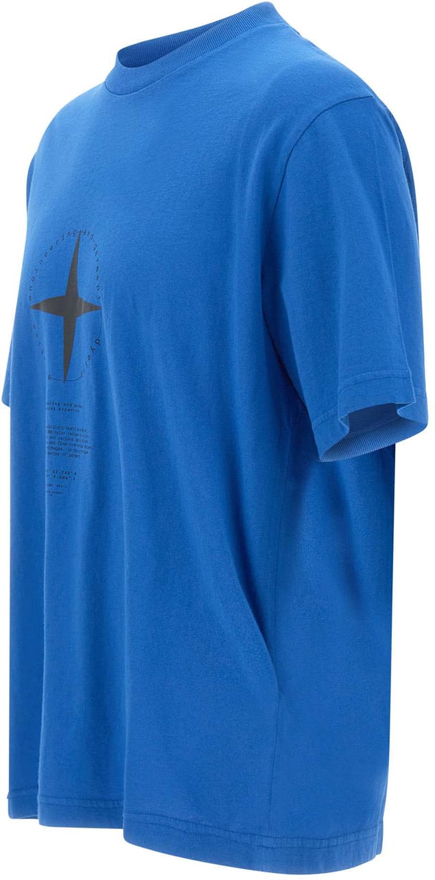 Stone Island T-Shirts And Polos Blue Blauw