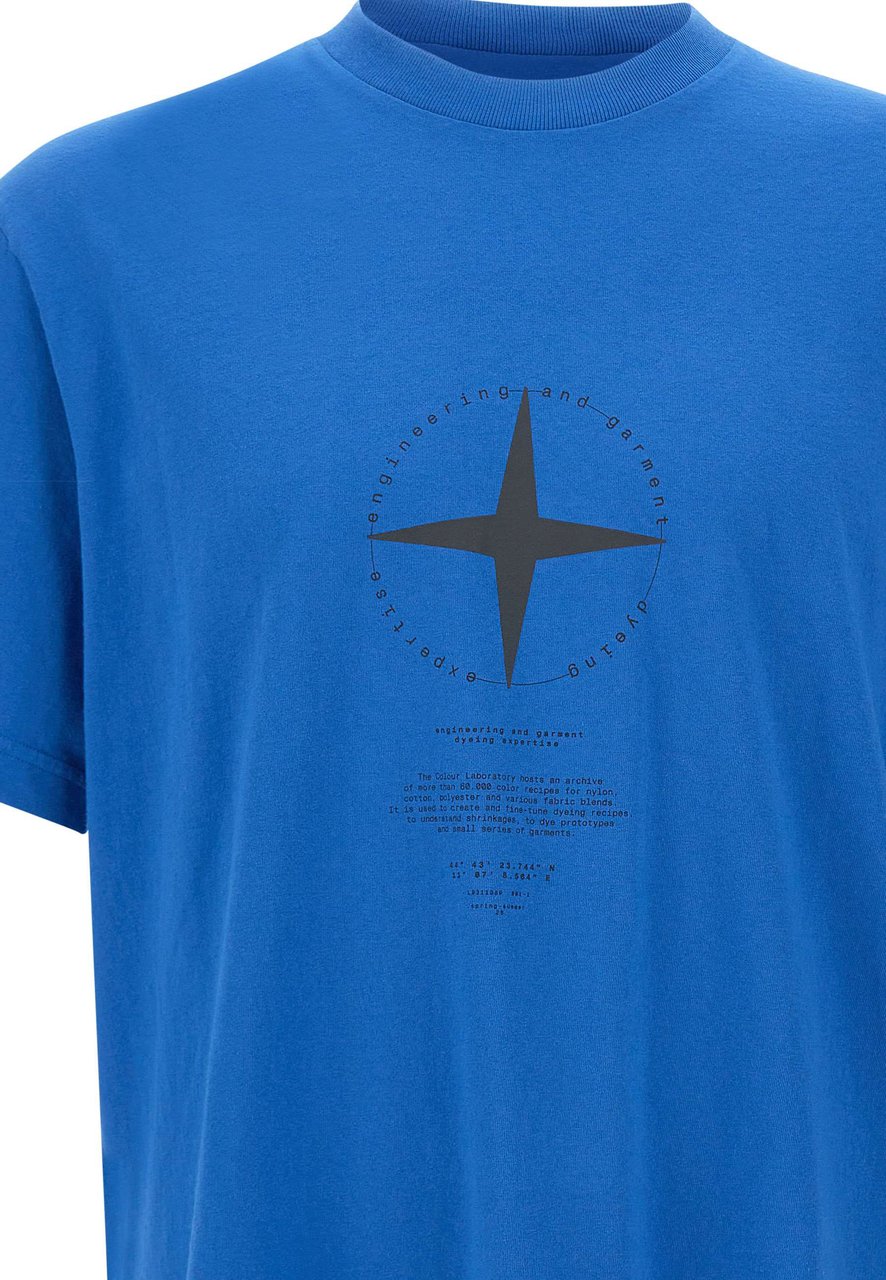 Stone Island T-Shirts And Polos Blue Blauw