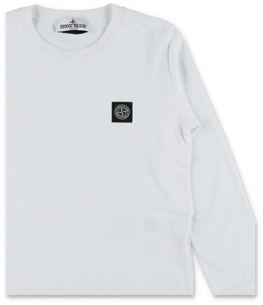 Stone Island Tee L/S Bianco Wit