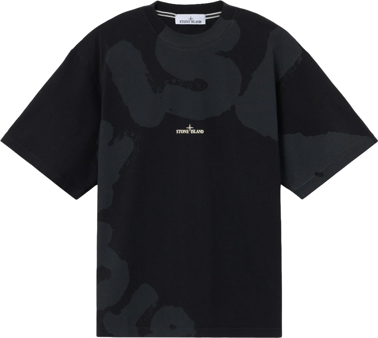 Stone Island Heren Ss T-Shirt Zwart
