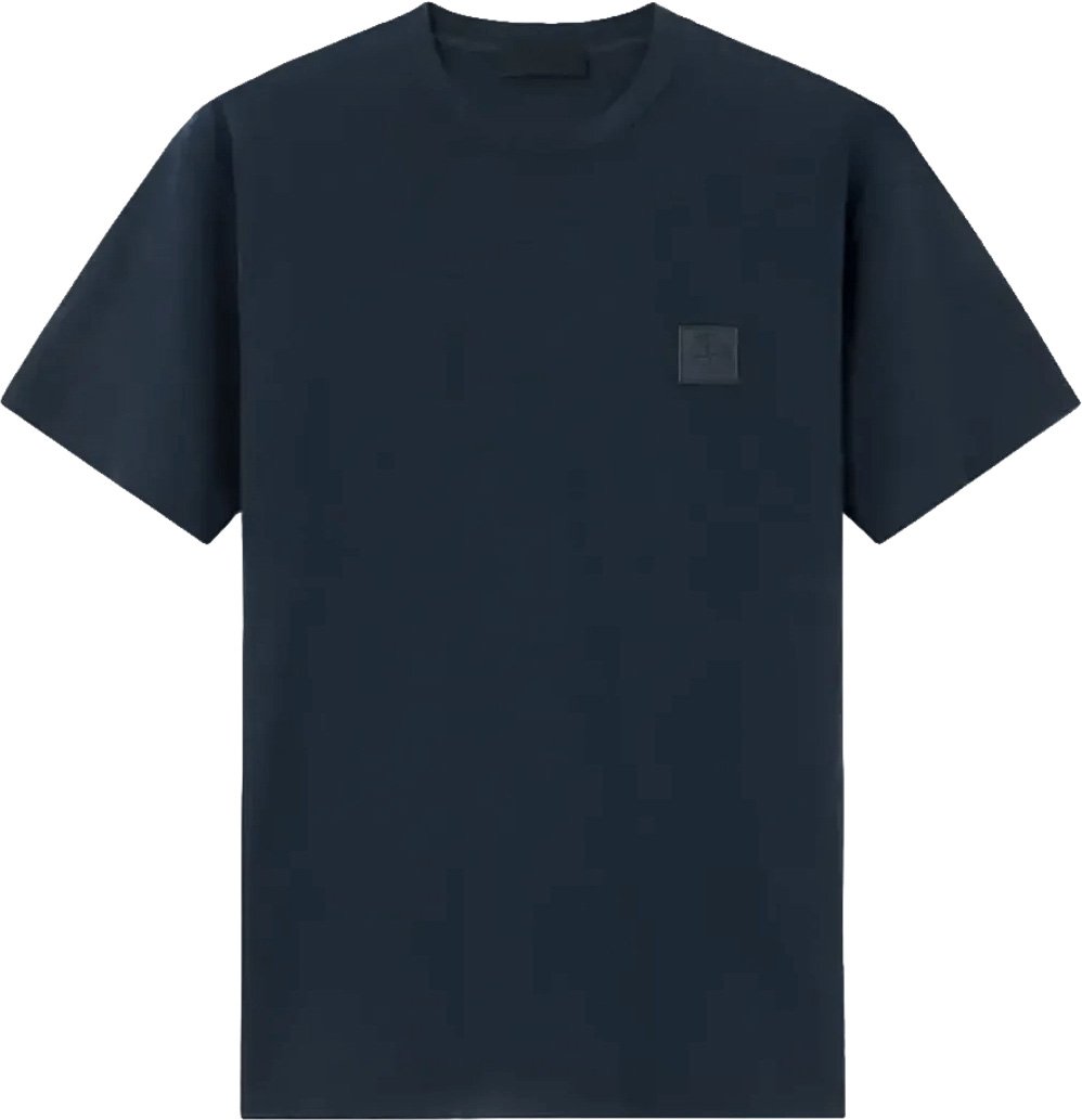 Stone Island SI GHOST T-shirt van biologisch katoenjersey crêpe, marineblauw Navy