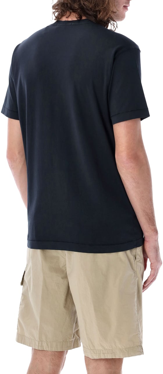 Stone Island Stone Island cotton jersey t-shirt with Compass patch Blauw