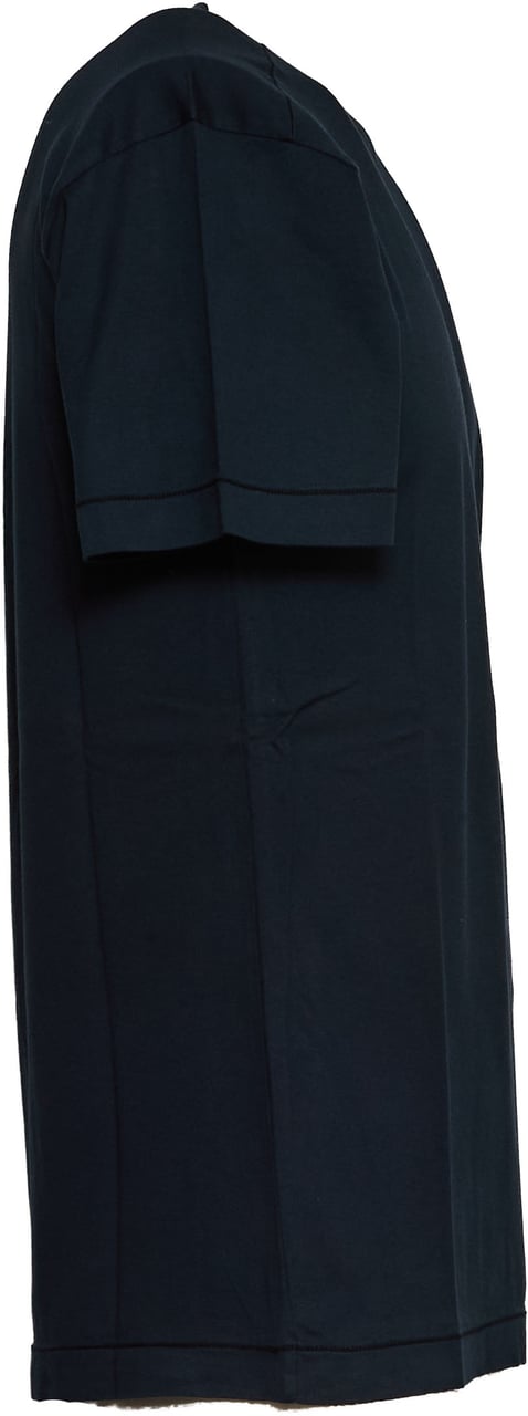 Stone Island T-shirt Patch Compass 60/2 Cotton Jersey Blauw