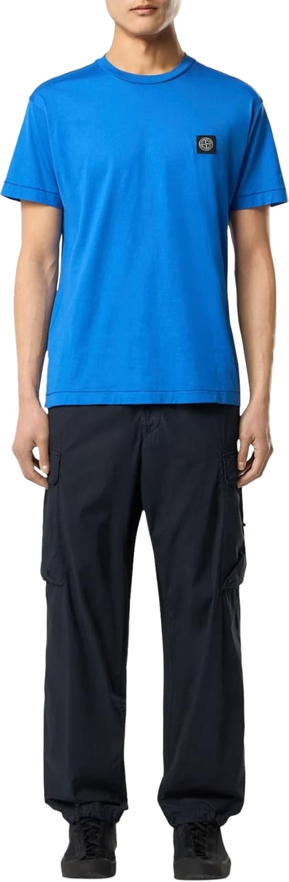 Stone Island Heren Compass logo T-Shirt Blauw Blauw