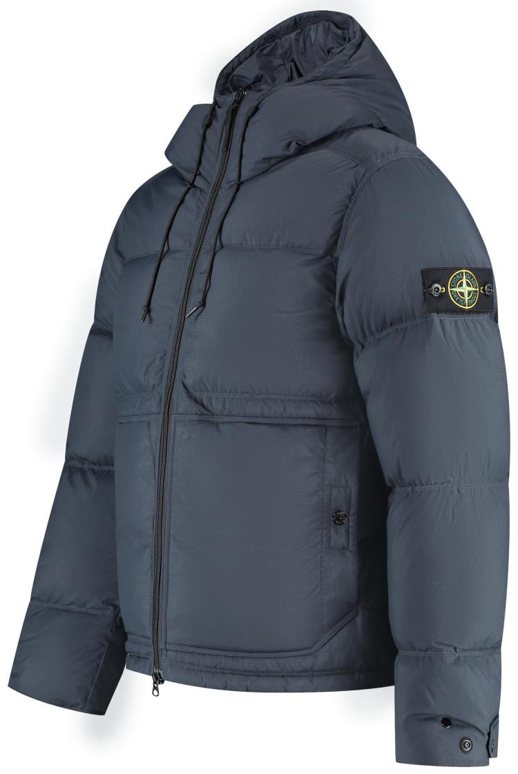 Stone Island Short Parka Blauw