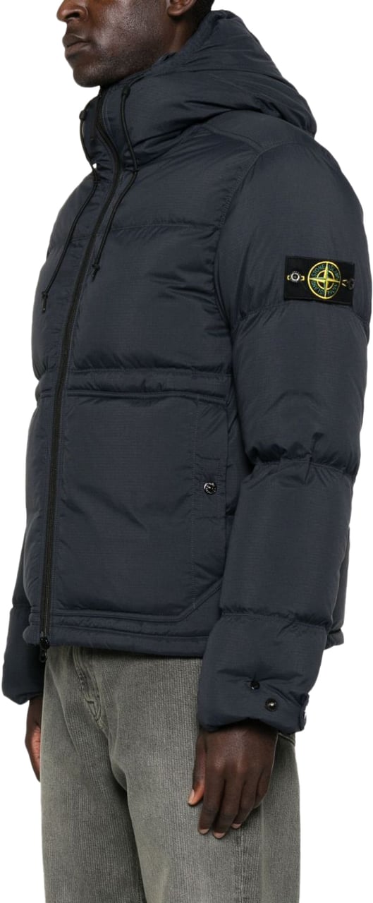 Stone Island Short Parka Blauw
