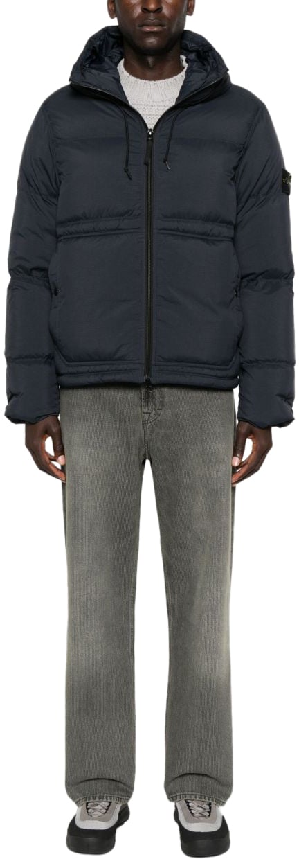 Stone Island Short Parka Blauw