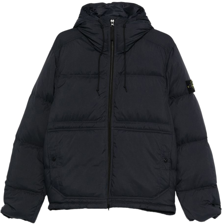 Stone Island Short Parka Blauw