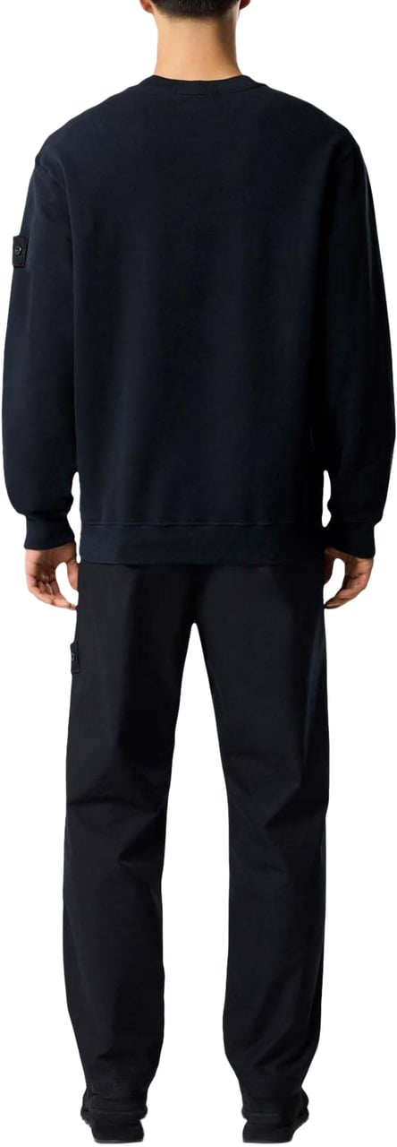 Stone Island Heren Logo Patch Sweater Blauw Blauw
