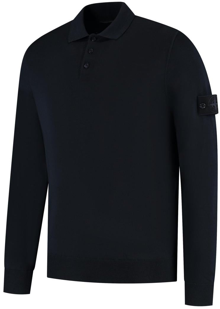 Stone Island Ls Polo Blauw