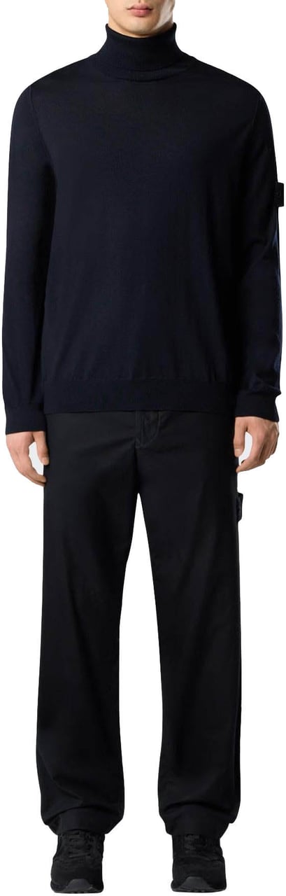 Stone Island Heren Knitted Turleneck Blauw Blauw