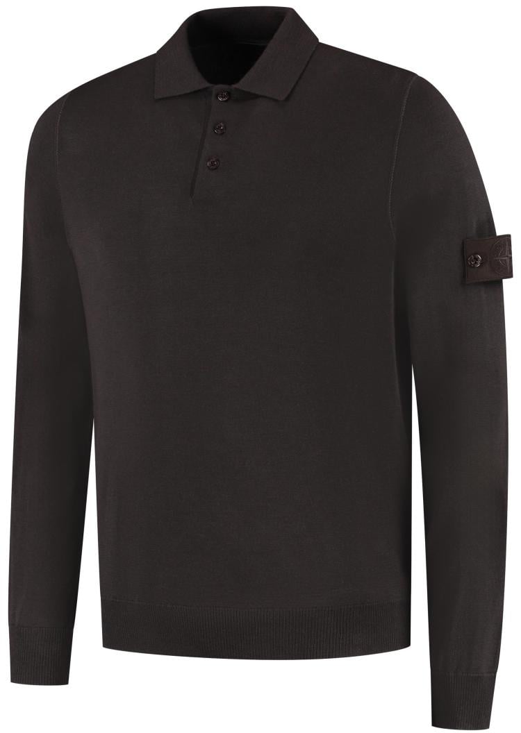 Stone Island Ls Polo Bruin