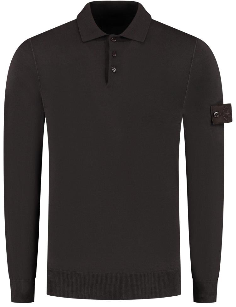 Stone Island Ls Polo Bruin