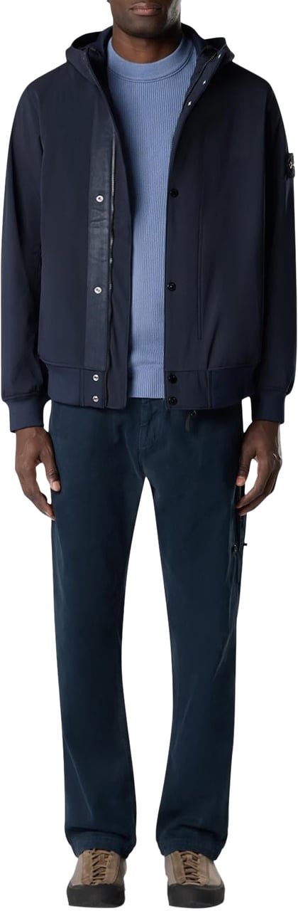 Stone Island Heren Short Parka Blauw