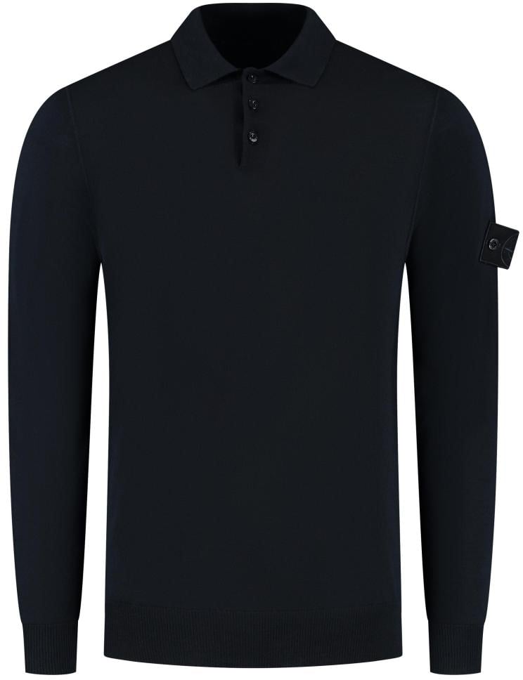 Stone Island Ls Polo Blauw
