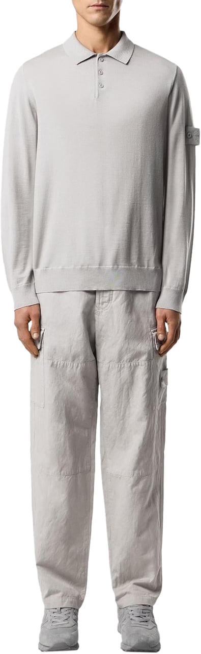Stone Island Heren Ls Polo Grijs
