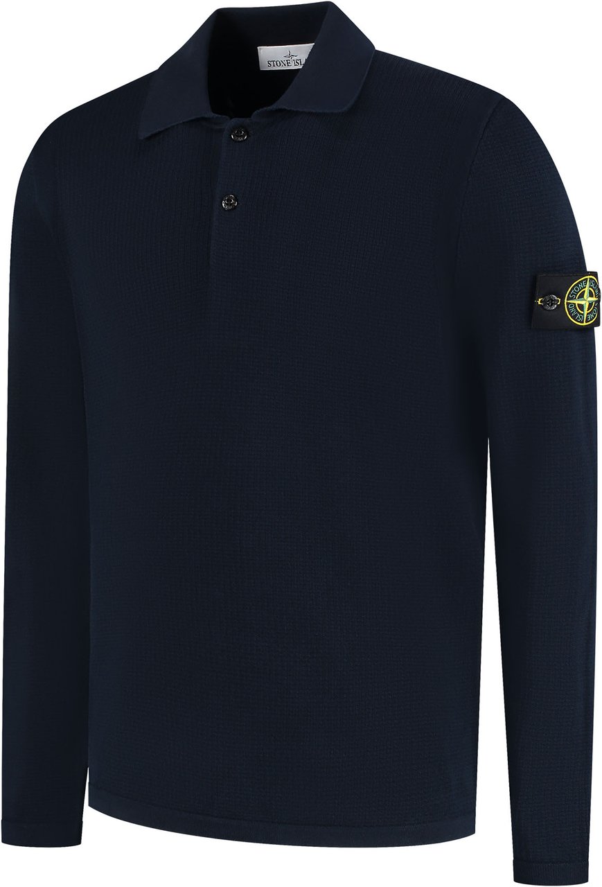 Stone Island Ls Polo Blauw