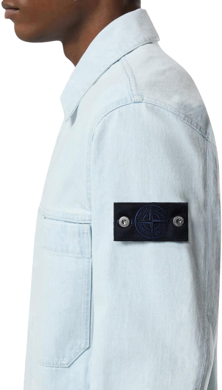 Stone Island Heren LogoPatch Coach Jacket Blauw Blauw