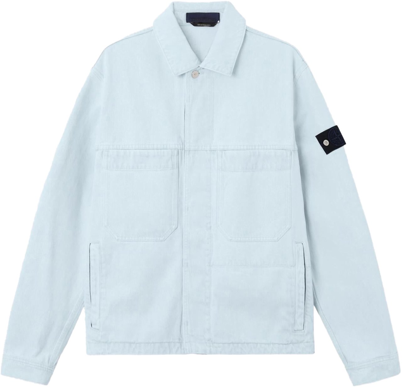 Stone Island Heren LogoPatch Coach Jacket Blauw Blauw