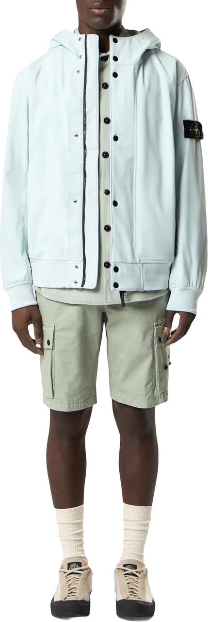 Stone Island Heren Short Parka Blauw