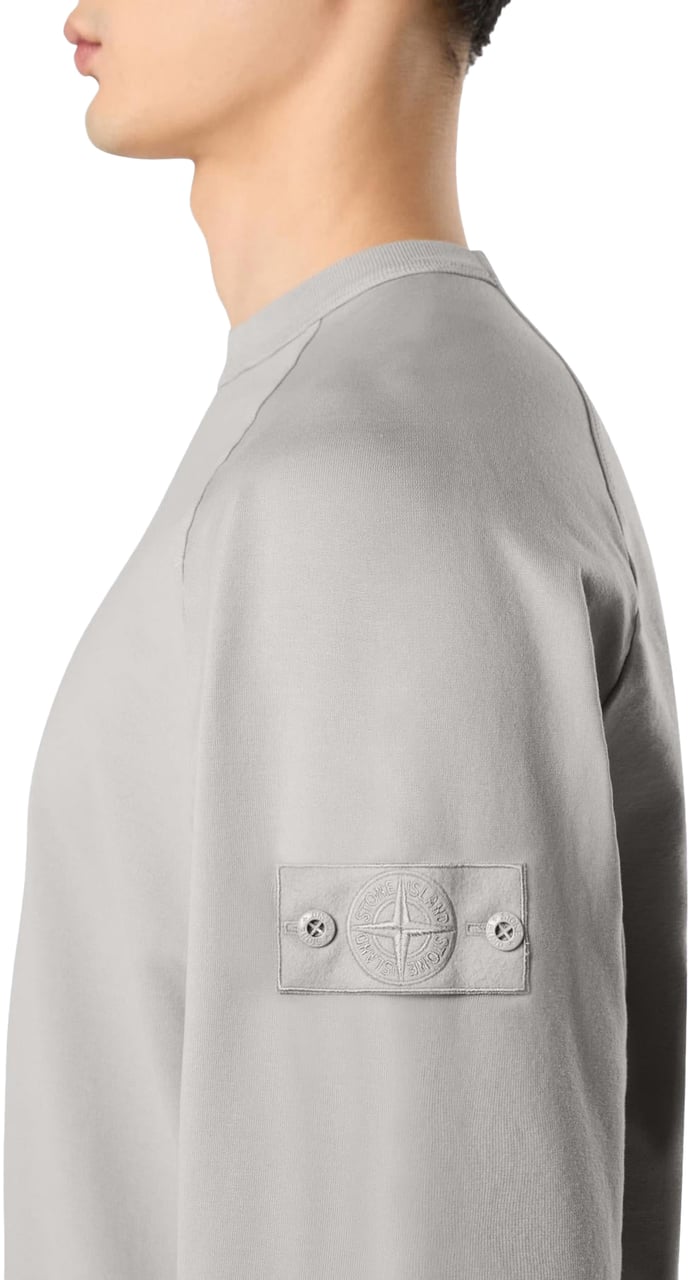 Stone Island Heren Ghost Logopatch Sweater Grijs Grijs