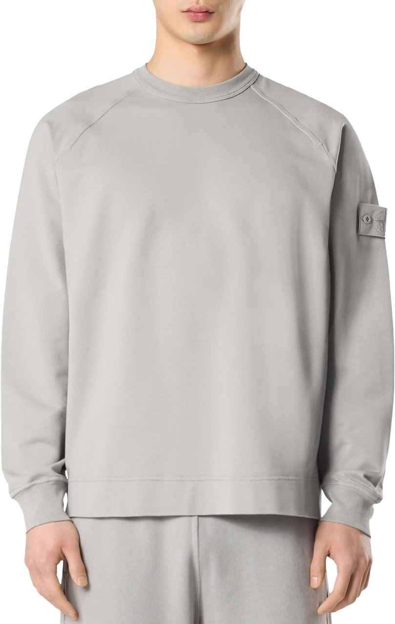 Stone Island Heren Ghost Logopatch Sweater Grijs Grijs