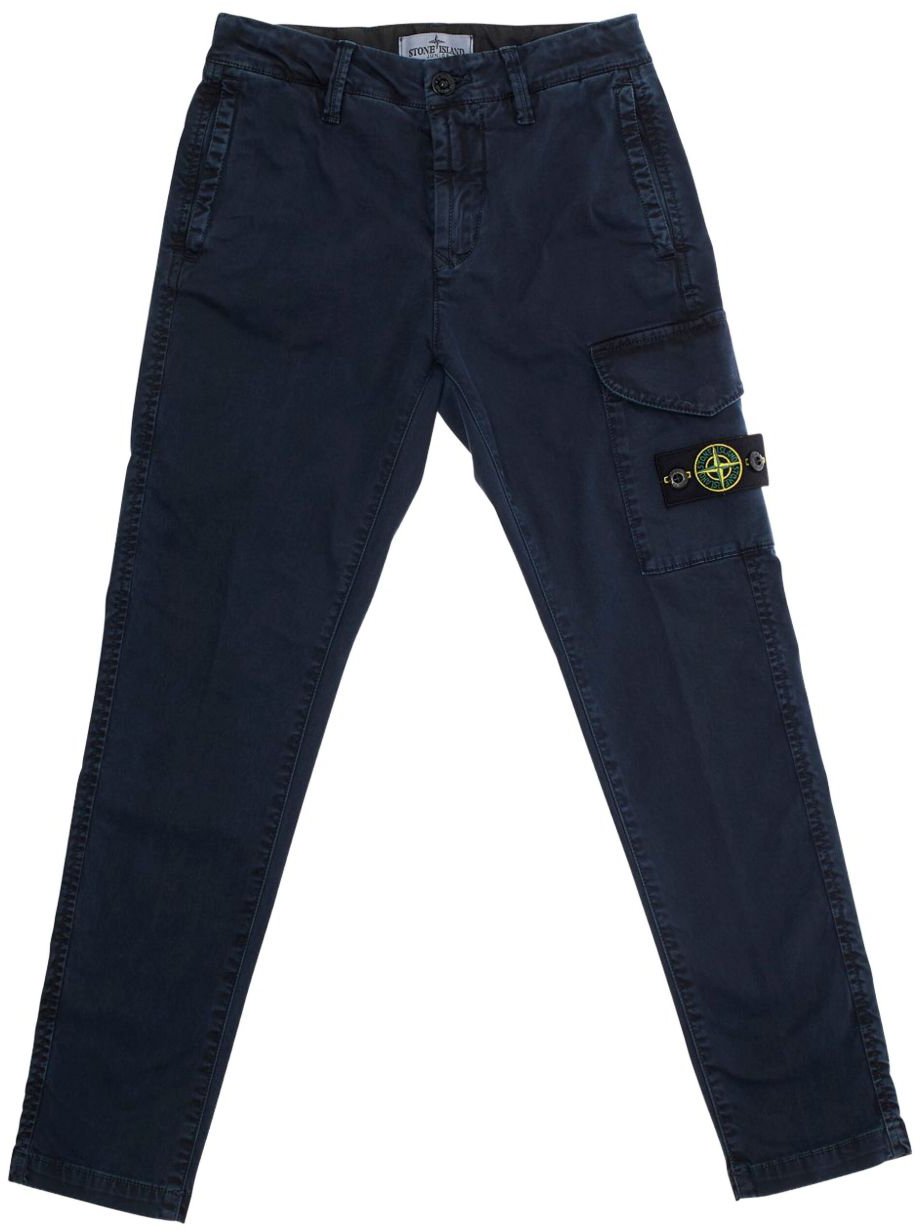 Stone Island Trousers Blue Blauw