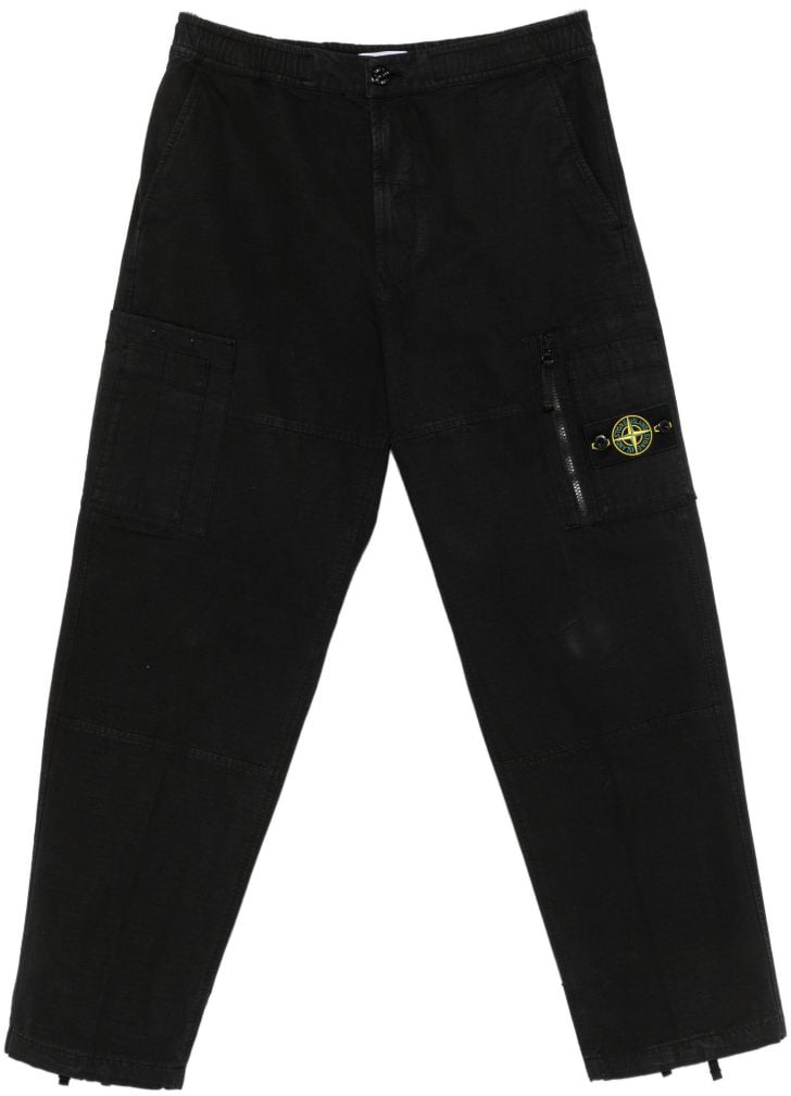 Stone Island Trousers Black Zwart