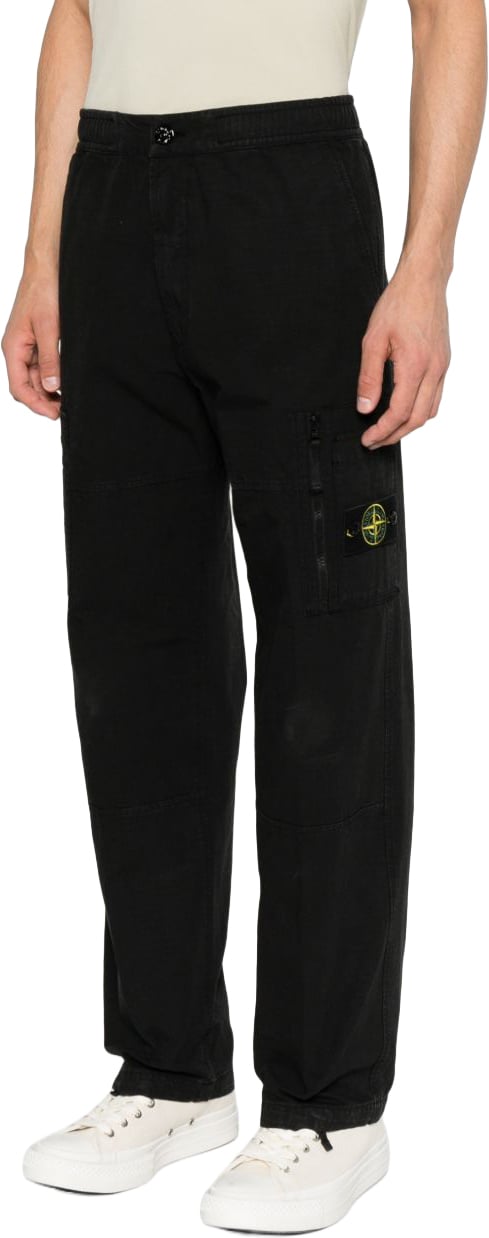 Stone Island Trousers Black Zwart