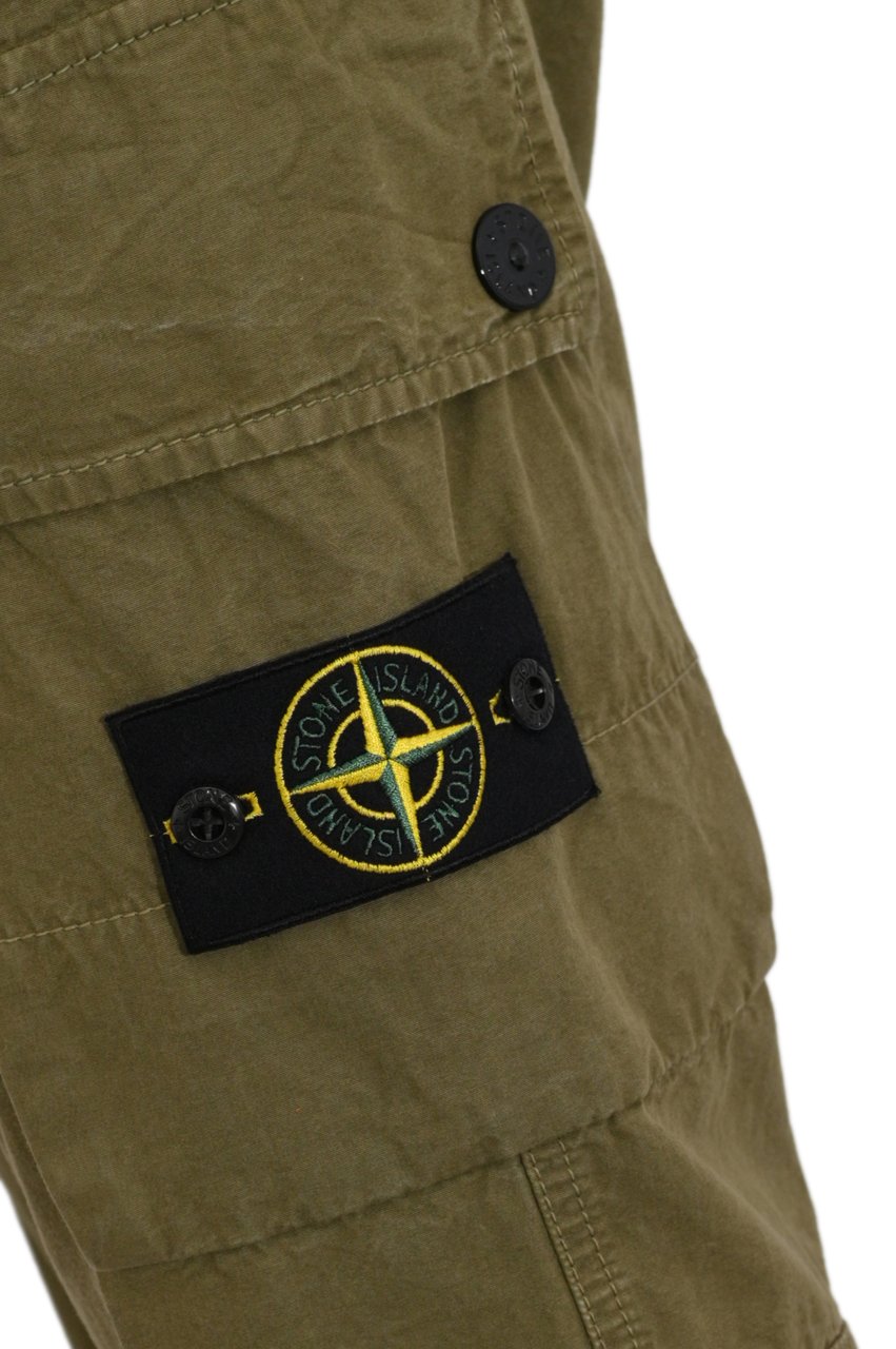 Stone Island Trousers Military Green Donkergroen
